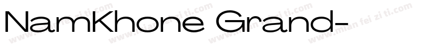 NamKhone Grand字体转换
